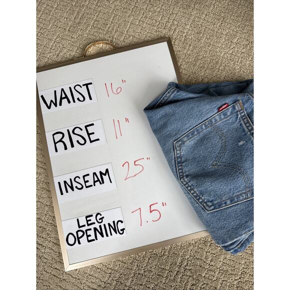 Levi's Jeans Womens 28 Premium 501 Original Fit Distressed Button Fly - Picture 12 of 12